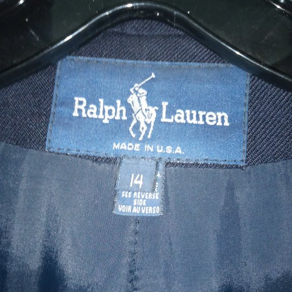 Vtg Preppy Navy Wool Double-Breasted Blazer EUC - Picture 7 of 9